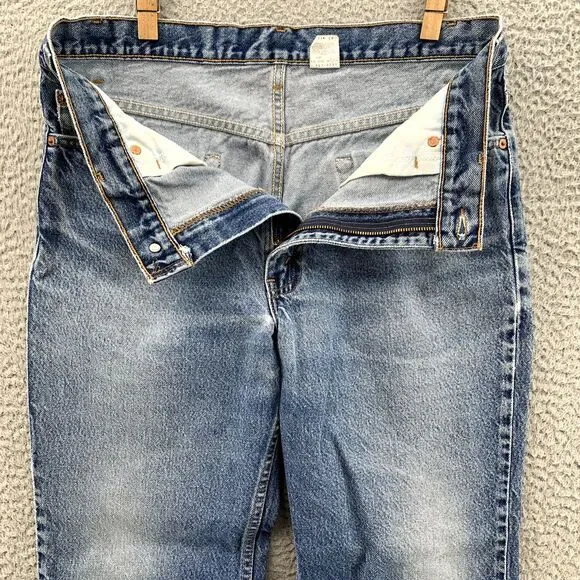 Levis 517 Jeans Men 33x28* Whisker Bootcut Cowboy Western 90s Streetwear Classic - Picture 7 of 12